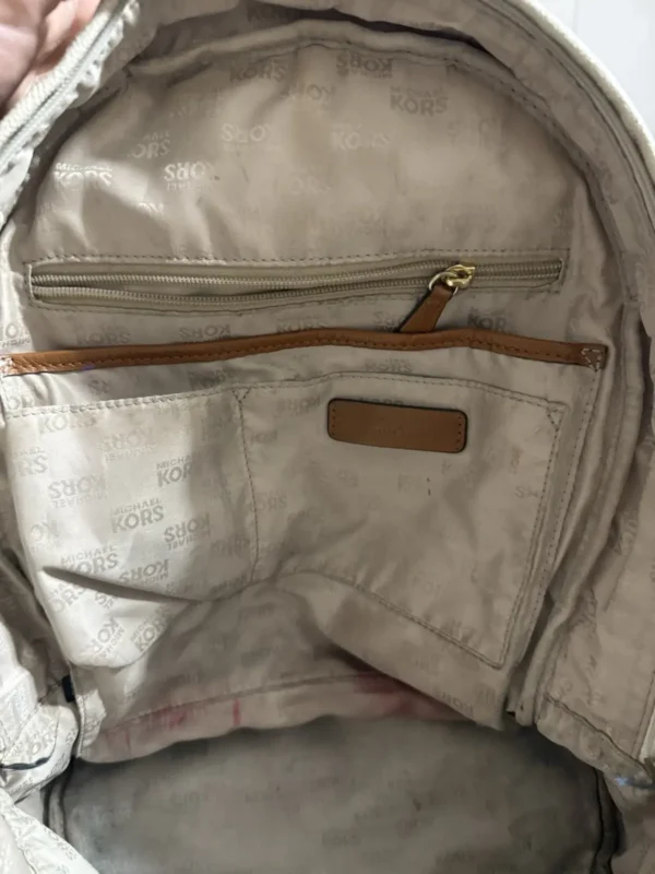 Michael Kors Creme And Gold Backpack Pre Loved